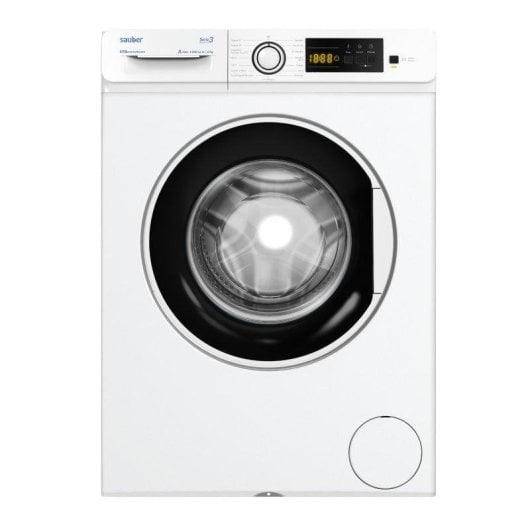 Lavadora Sauber Serie 3-W6105V Carga Frontal 6 Kg 1000 rpm A Blanca