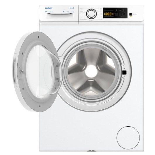 Lavadora Sauber Serie 3-W6105V Carga Frontal 6 Kg 1000 rpm A Blanca