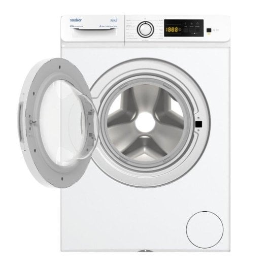 Lavadora Sauber Serie 3-W6105V Carga Frontal 6 Kg 1000 rpm A Blanca