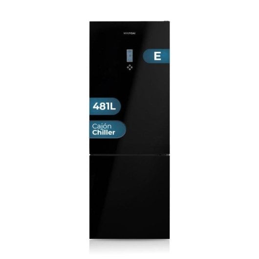 Frigorífico Combi Hyundai HC19700ENFDN No Frost 192cm 481L E Cristal negro
