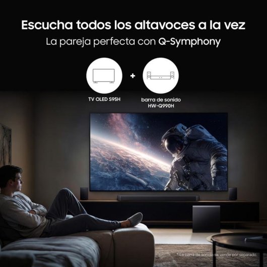 TV Samsung OLED S95H 77" 4K UltraHD 165Hz Smart TV Tizen HDR10+ Dolby Atmos