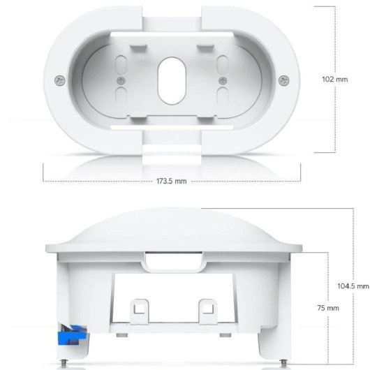 Suporte de montagem embutida Ubiquiti UACC-G6-180-FM-W para câmera G6 180