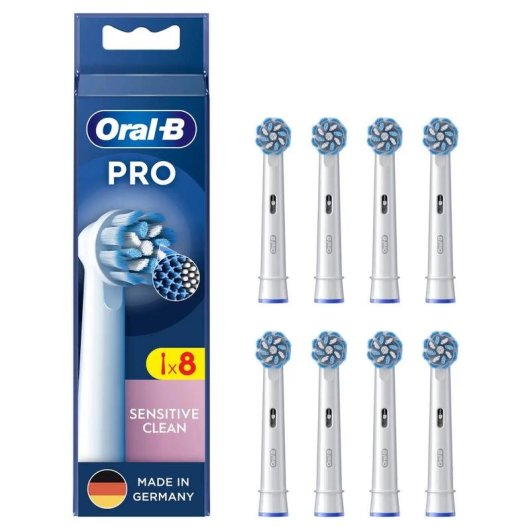 Testine di Ricambio Oral-B Pro Sensitive Clean 8 Unità Extra Morbido