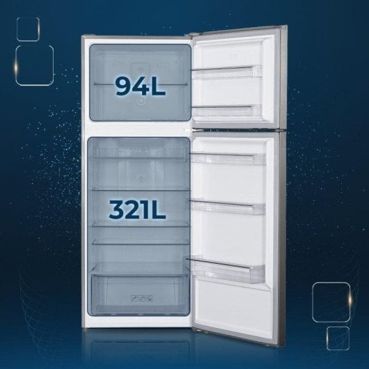 Frigorífico Dos Puertas Hyundai HFG18070NDI00 No Frost 178cm 415L D Inox