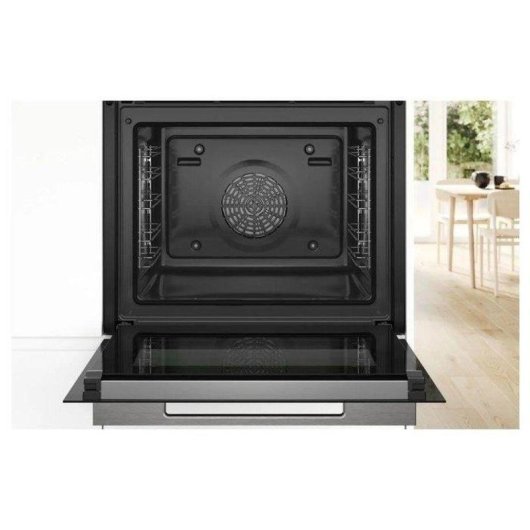 Four Encastrable Bosch Serie 8 HRG7764B1 Pyrolyse Vapeur 71L 60cm A+ AirFry Noir