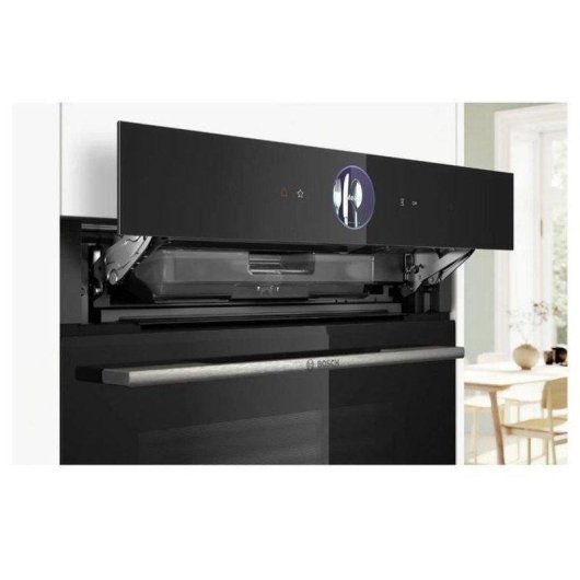 Four Encastrable Bosch Serie 8 HRG7764B1 Pyrolyse Vapeur 71L 60cm A+ AirFry Noir