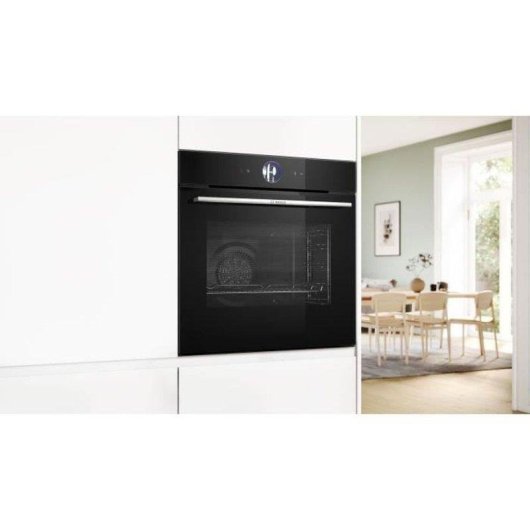 Four Encastrable Bosch Serie 8 HRG7764B1 Pyrolyse Vapeur 71L 60cm A+ AirFry Noir