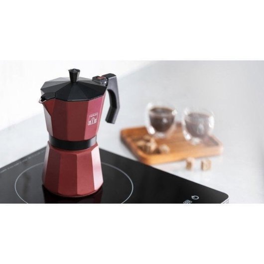 Caffettiera italiana Cecotec Cumbia Mokclassic 600 0,3 L Granata 6 Tazze