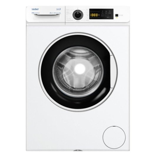 Lavadora Sauber Serie 3 W8105V Carga Frontal 8 Kg 1000 rpm A Blanca