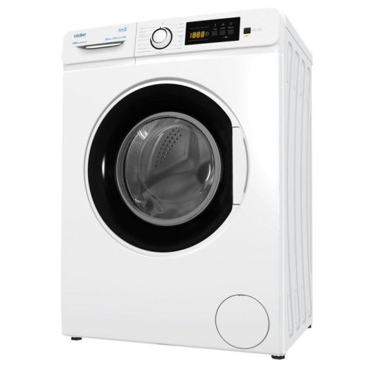 Lavadora Sauber Serie 3 W8105V Carga Frontal 8 Kg 1000 rpm A Blanca