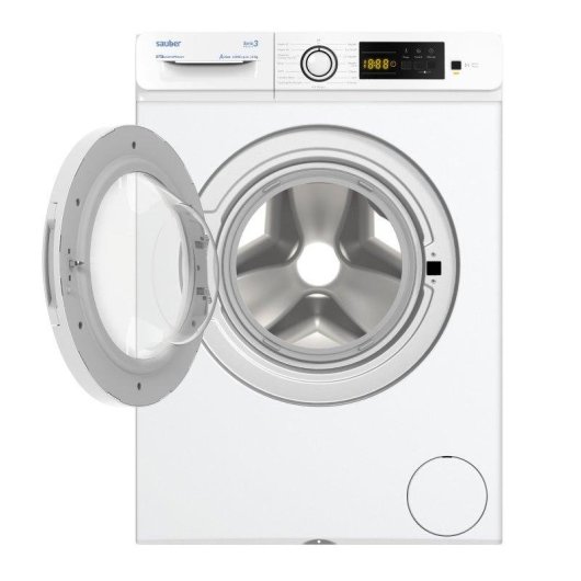Lavadora Sauber Serie 3 W8105V Carga Frontal 8 Kg 1000 rpm A Blanca