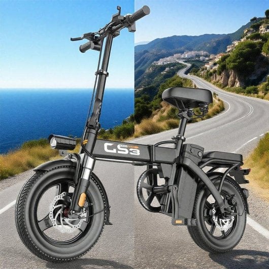 Bicicleta eléctrica Toofly GS3 400W 48V 15Ah 14"