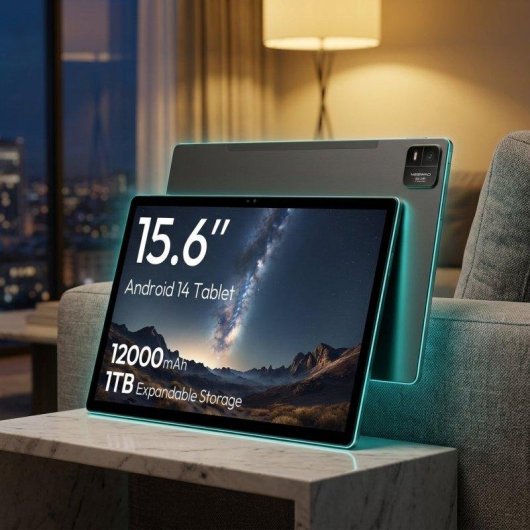 Tablet MESWAO B3 WiFi 15,6" 6GB 128GB Negra con Teclado y Stylus Pen