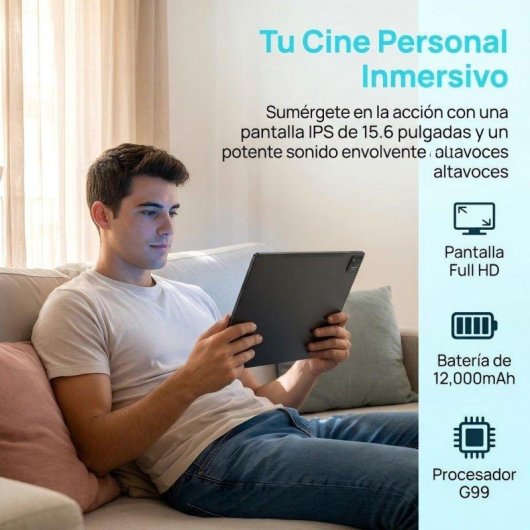Tablet MESWAO B3 WiFi 15,6" 6GB 128GB Negra con Teclado y Stylus Pen