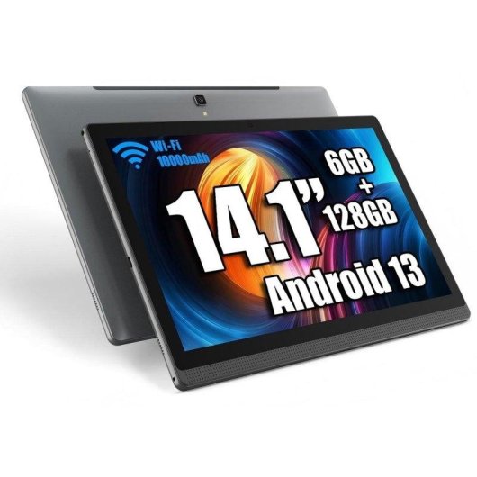 Tablet Meswao B1 WiFi 14,1" 6GB Gris 128GB batería larga duración