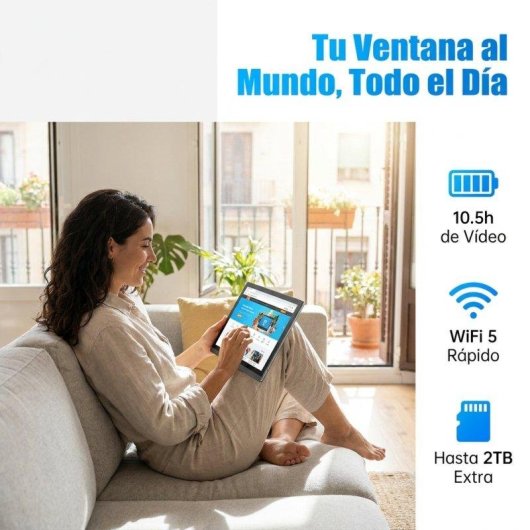 Tablet Meswao B1 WiFi 14,1" 6GB Gris 128GB batería larga duración