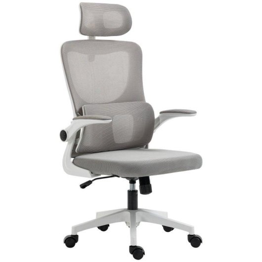 Sedia Da Ufficio Ergonomica Aosom Poggiatesta Regolabile