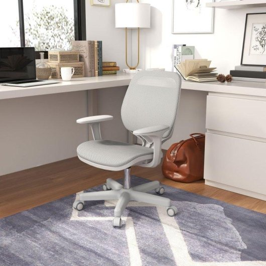 Sedia Da Ufficio Aosom Ergonomica Reclinabile Altezza Regolabile 5 Ruote