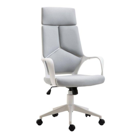 Sedia Aosom Basculante Ergonomica Ufficio 63x63x117-127 cm Grigio