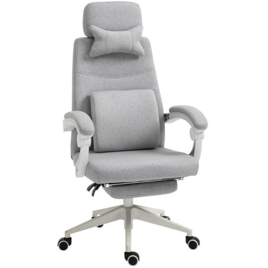Sedia Da Ufficio Ergonomica Aosom Poggiapiedi