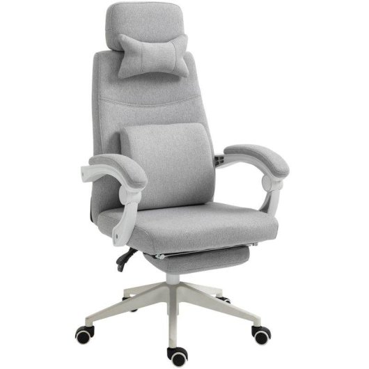 Sedia Da Ufficio Ergonomica Aosom Poggiapiedi