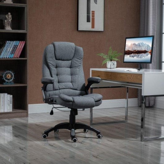 Sedia Da Ufficio Aosom Ergonomica Reclinabile 130 deg