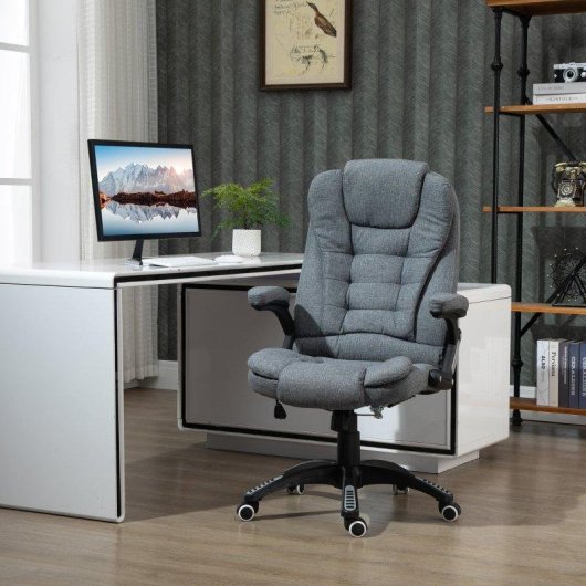 Sedia Da Ufficio Aosom Ergonomica Reclinabile 130 deg
