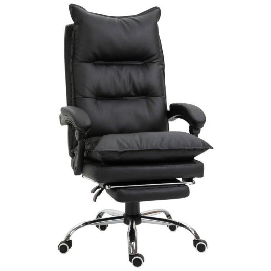 Sedia Ufficio Ergonomica Reclinabile Aosom 155 deg Poggiapiedi