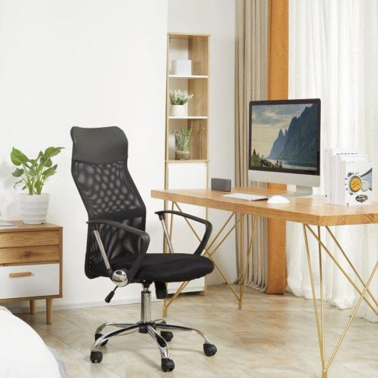 Sedia Ergonomica da Ufficio girevole con ruote schienale a rete