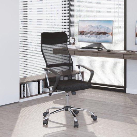 Sedia Ergonomica da Ufficio girevole con ruote schienale a rete