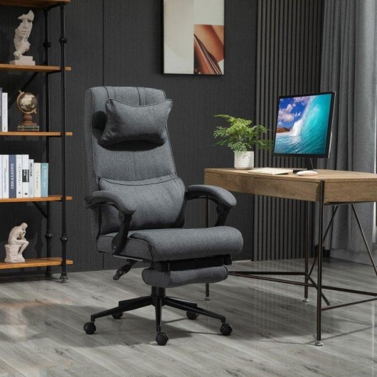 Sedia Aosom Ergonomica Altezza Regolabile Seduta 49-57cm