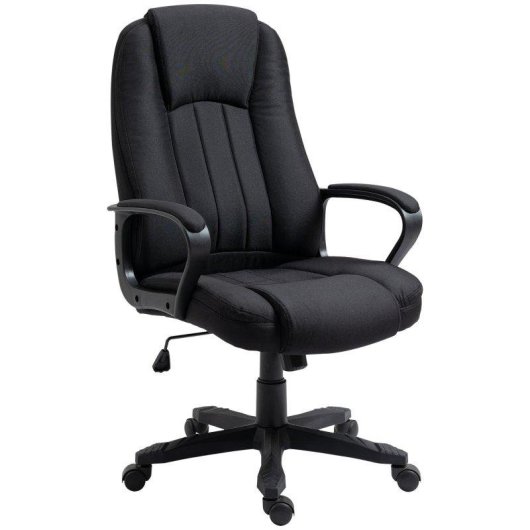 Poltrona da ufficio Aosom massaggiante regolabile nera 60x74x106-116cm