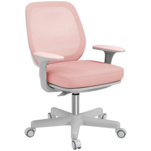 Sedia Da Ufficio Ergonomica Aosom Rosa