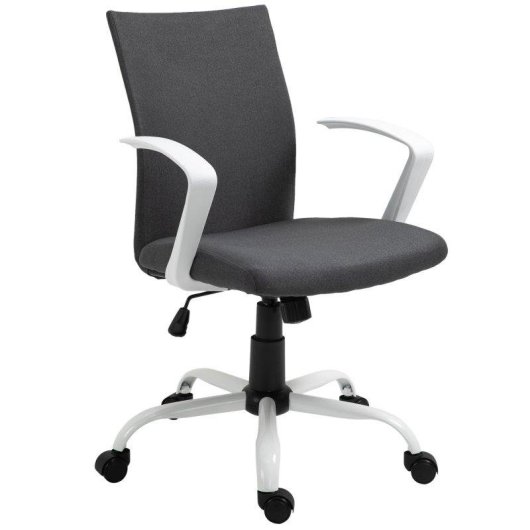 Sedia da ufficio Aosom ergonomica regolabile con ruote 61x61x89-99 cm