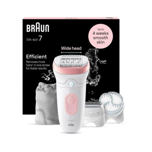 Épilateur Électrique Braun Silk-épil 7 SE7-060 sans Fil 40 Pinces Wet & Dry