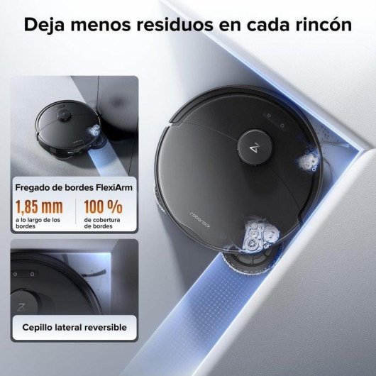 Robot Aspirador y Fregasuelos Roborock Qrevo 2 Pro con Autovaciado Navegación Inteligente 25000 Pa