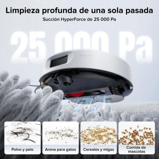 Aspirador Robô com Mopa Roborock Qrevo 2 Pro Navegação Inteligente 25000 Pa Antienredos