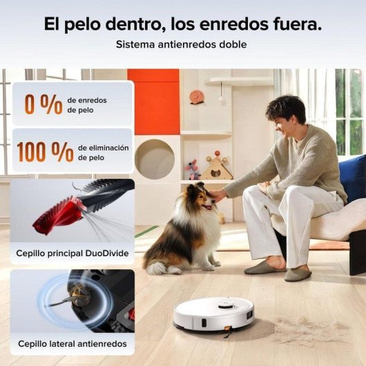 Aspirador Robô com Mopa Roborock Qrevo 2 Pro Navegação Inteligente 25000 Pa Antienredos