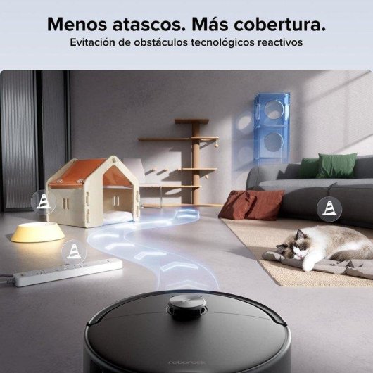 Robot Aspirador y Fregasuelos Roborock Qrevo 2 Pro con Navegación Inteligente Autovaciado 25000 Pa Silencioso