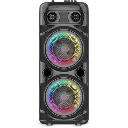Colunas Inovalley Portáteis Karaoke Bluetooth 5.0 900W com Microfone e LED