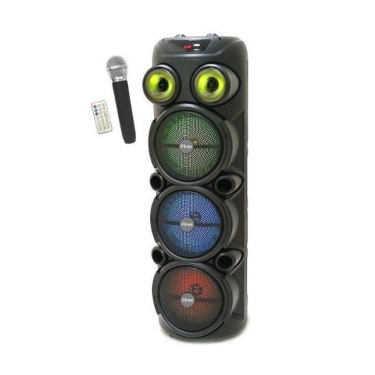 Altavoces Inovalley Karaoke Bluetooth 1000W con micrófono y luces LED