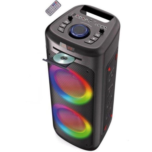 Lautsprecher Inovalley Karaoke Bluetooth 1000W mit CD-Player und RGB-Licht