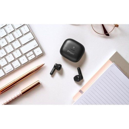 Auriculares Ryght Janta True Wireless Bluetooth 5.0 Stéréo Isolation Bruit Noir