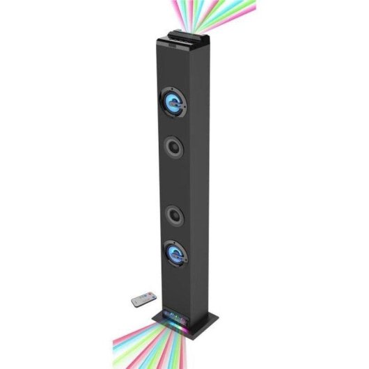 Colunas Inovalley Torre Bluetooth 60W com LED multicolorido e rádio FM