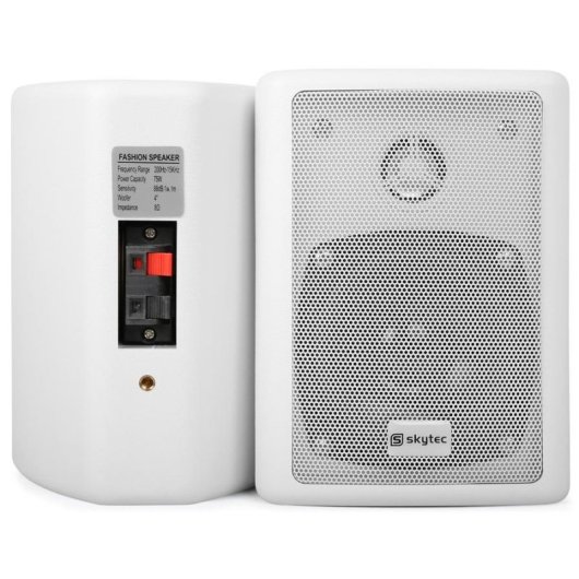 Altavoces Power Dynamics 2 vías alámbricos 75W con soportes de pared