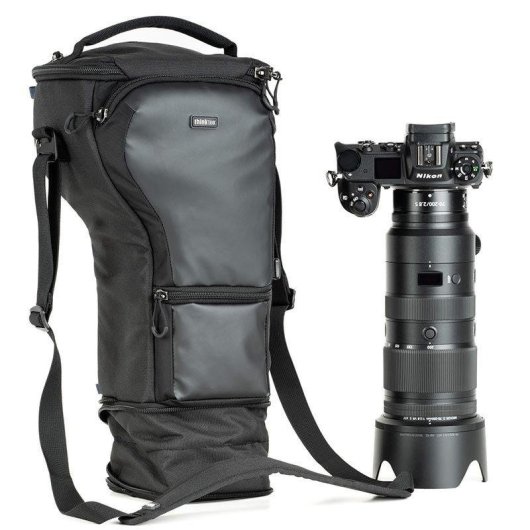 Funda Holster Think Tank 710864 con Correa de Hombro y Protector de Lluvia Negro