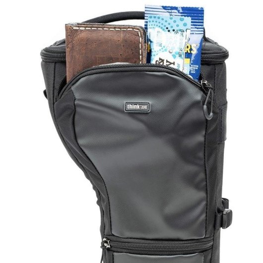 Funda Holster Think Tank 710864 con Correa de Hombro y Protector de Lluvia Negro