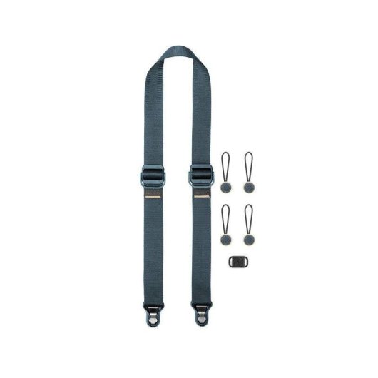 Sangle Peak Design Slide Lite bleu vegan cuir pour appareil photo 145 cm