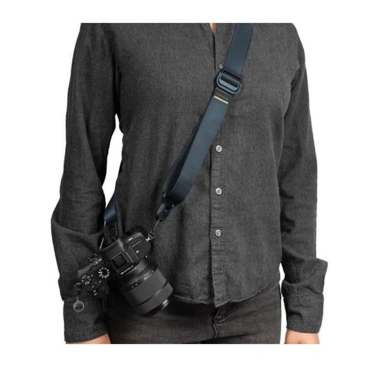 Sangle Peak Design Slide Lite bleu vegan cuir pour appareil photo 145 cm