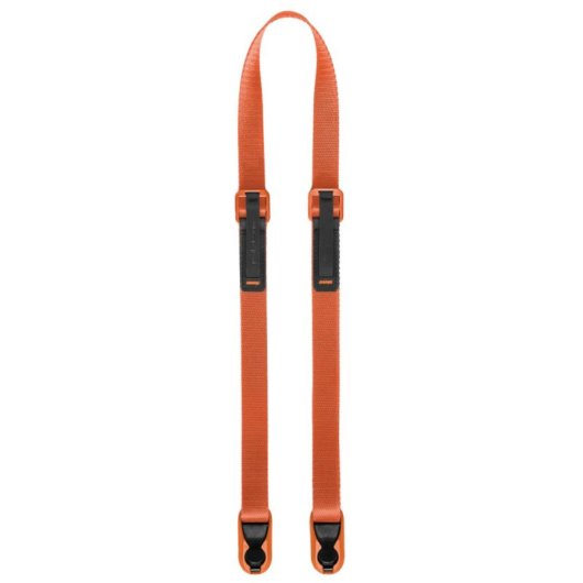 Tracolla Peak Design Leash per fotocamera digitale in pelle arancione